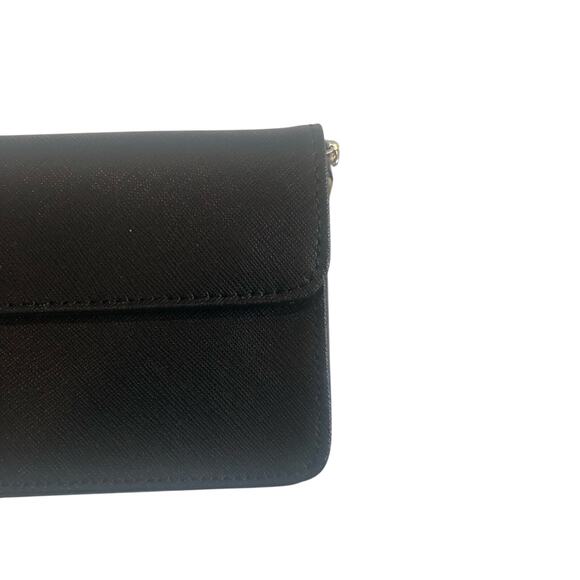 ROYCE New York Solid Black Wallet w/ Wrist Strap & Chain Strap, NWT! - Picture 9 of 10